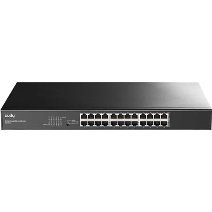 Cudy GS1024L, 24-Port Gigabit Ethernet Switch, Plug & Play, Geschirmte Ports, Robustes Metall, Desktop/Rackmount, 19 Zoll – Bild 1
