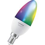 LEDVANCE Smarte LED-Lampe mit WiFi-Technologie für E14-Sockel, matte Optik ,RGBW-Farben änderbar, Lichtfarbe änderbar (2700K-6500K), 470 Lumen, Ersatz für herkömmliche 40W-Leuchtmittel, 3-er Pack