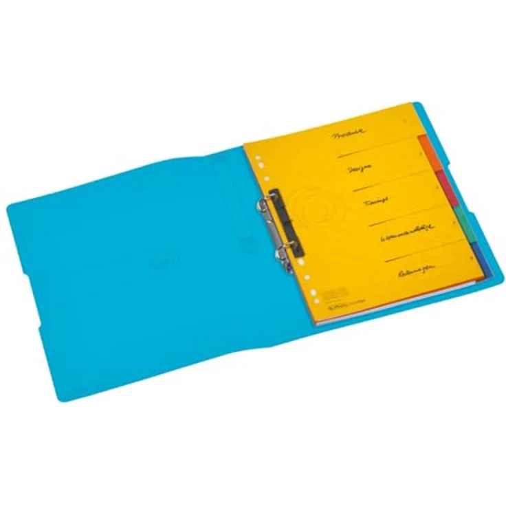 Herlitz Aktenordner Ringbuch easy orga to go DIN A4 Polypropylen blau transparent – Bild 3