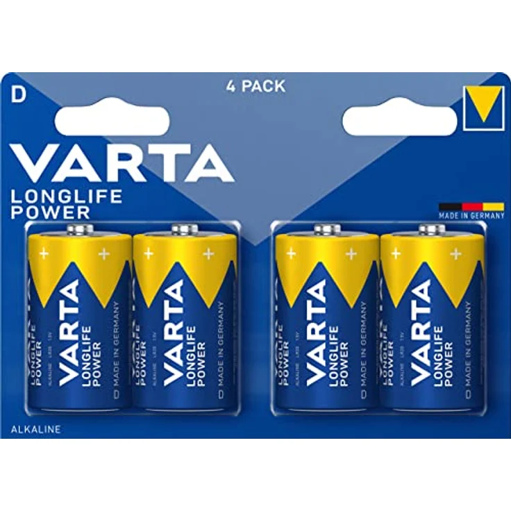 VARTA Longlife Power Batterie D Mono Alkaline Battere LR20, 4er Pack – Bild 2