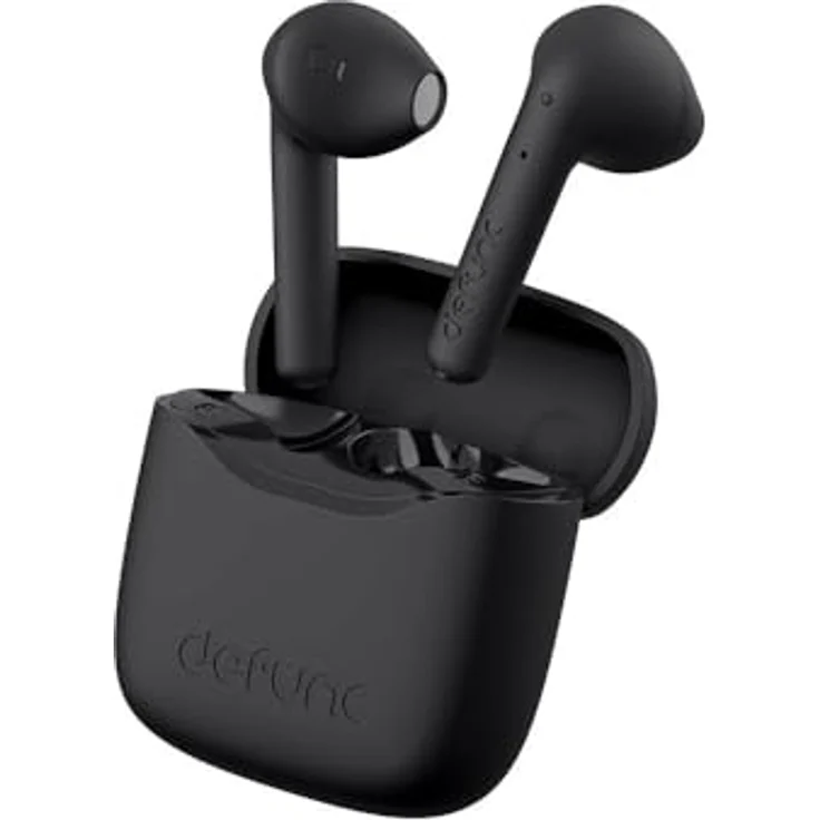Defunc True Lite Earbuds, Wireless In-Ear Kopfhörer mit ANC und 20 Stunden Akkulaufzeit, Schwarz – Bild 1