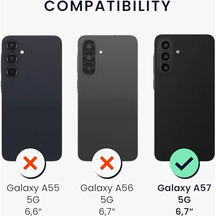 kwmobile Handyhülle für Samsung Galaxy A57 5G - weiches Silikon Case in Dark Rose, rutschfest und reißfest – Bild 2