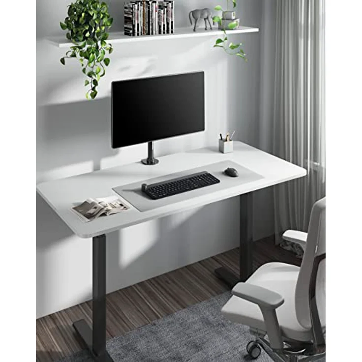 RICOO Monitor Halterung Tisch, VESA Tischhalterung für 12-27 Zoll, Monitorhalterung 1 Monitor Arm TS7011, Bildschirmhalterung Monitorarm Bildschirm Halter Monitorhalter, Arme für Computermonitore – Bild 2