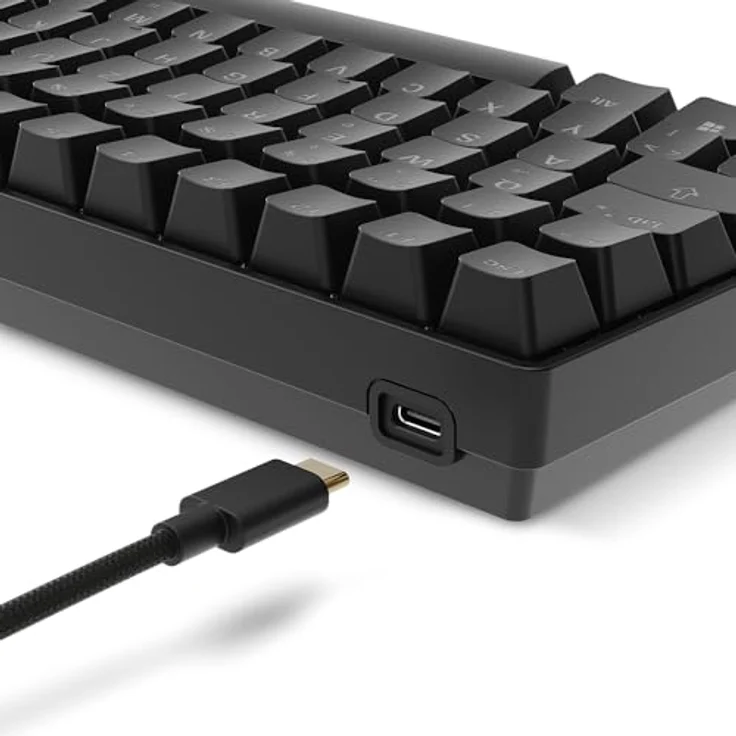 Sharkoon SKILLER SGK50 S2 Gaming Tastatur - Hot-Swap Gateron Brown Switches, RGB-Beleuchtung, QWERTZ-Layout, schwarz – Bild 8