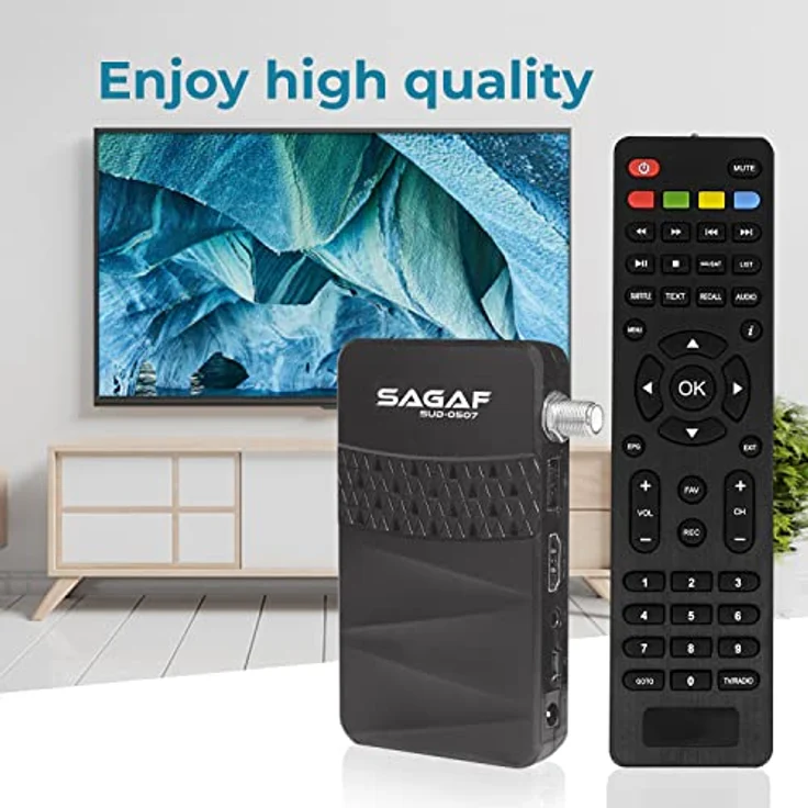 LEYF & Sagaf SUD-0507 Mini Sat Receiver DVB-S2 Full HD 1080p Digital Receiver (HDTV, Scart, USB) – Bild 3