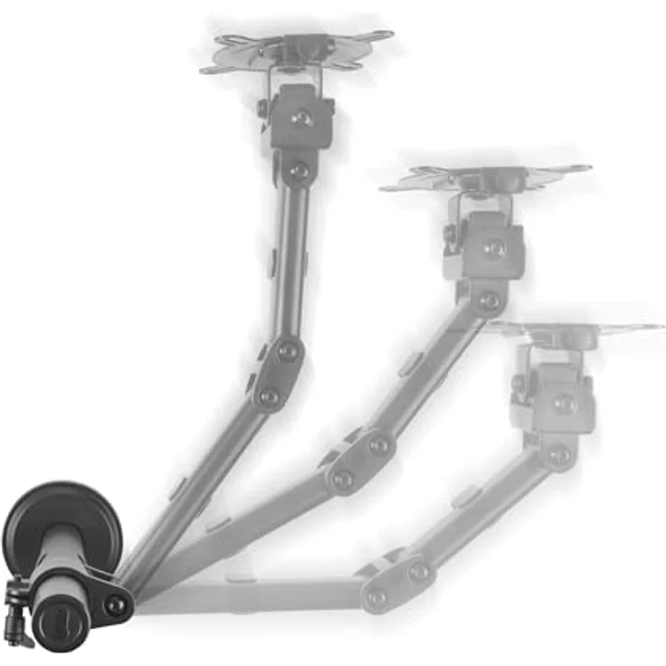 One For All Universal-Einzelmonitorarm (DM2110) Schwarz, Monitorarm für 13-32 Zoll Monitore, Tragkraft bis zu 8 kg, Kabelmanagement & zwei Montagelösungen – Bild 4