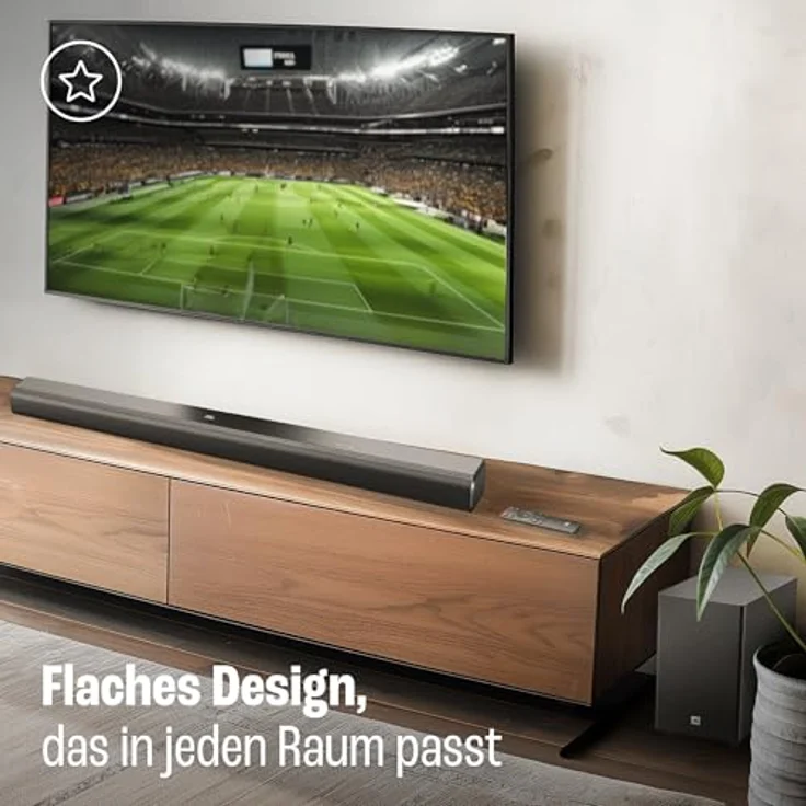 JBL Cinema SB 550 – 3.1-Kanal-Soundbar mit integriertem Subwoofer für Heimkino Sound-System – Mit Bluetooth-Musik-Streaming und Dolby Audio – Schwarz – Bild 3