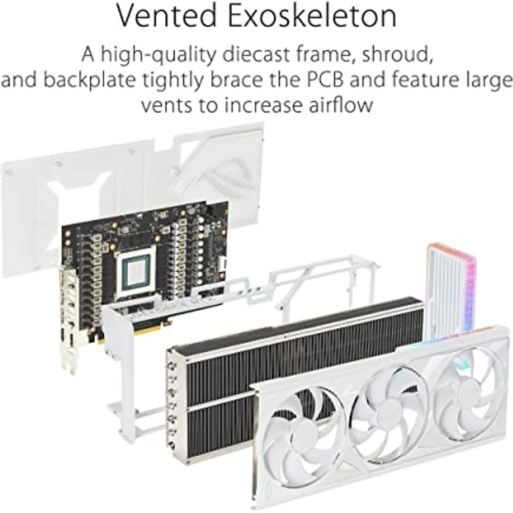 ASUS ROG Strix GeForce RTX 4090 24GB White OC Edition DLSS 3 Gaming Grafikkarte – Bild 5