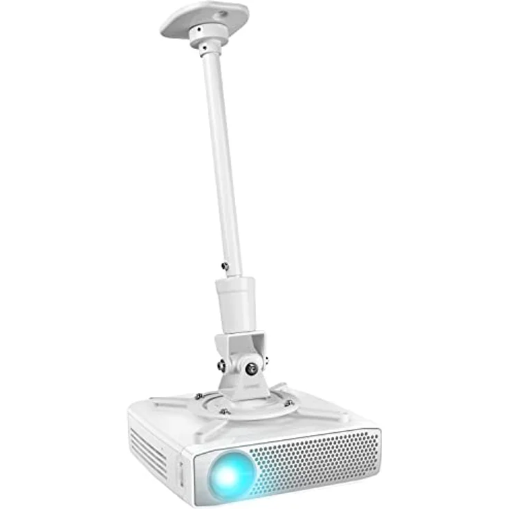 Duronic PB08XL Beamer Halterung | Projektor Deckenhalterung | Universal Wandhalterung | Halterung für Video-Projektor | drehbar und schwenkbar | Heimkino | Traglast bis zu 13,6 kg | 360° Rotation – Bild 1