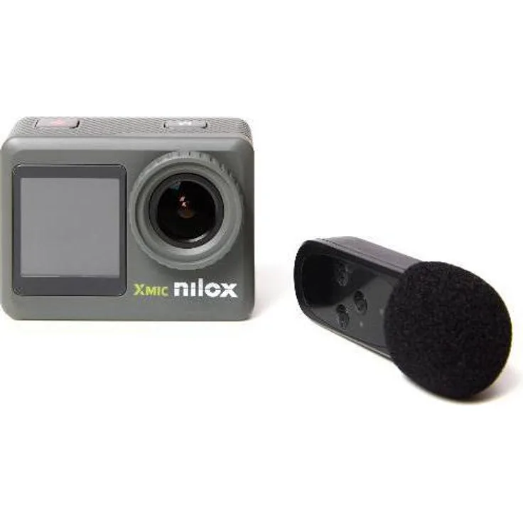 Nilox Xmic Action Cam, 4K Ultra HD mit 120 fps, EIS, Grau-Schwarz