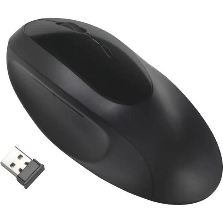 Kensington Kabellose ergonomische Maus Pro Fit Ergo, für Laptop, Desktop, PC und Gaming, mit 2.4G USB oder Bluetooth Verbindung, 3 DPI Einstellungen und 5 Tasten, schwarz, K75404EU – Bild 5