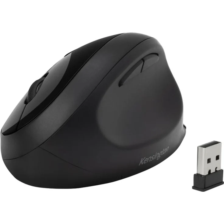 Kensington Kabellose ergonomische Maus Pro Fit Ergo, für Laptop, Desktop, PC und Gaming, mit 2.4G USB oder Bluetooth Verbindung, 3 DPI Einstellungen und 5 Tasten, schwarz, K75404EU – Bild 7