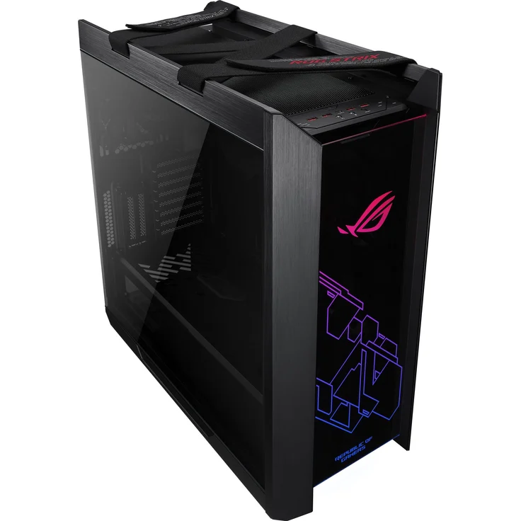 ASUS ROG Strix Helios Gaming Gehäuse (RGB, EATX-ATX, GPU, Aluminium, Aura Sync, 420mm-Radiatorunterstützung) Schwarz – Bild 7