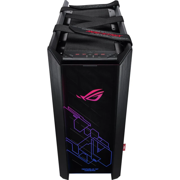 ASUS ROG Strix Helios Gaming Gehäuse (RGB, EATX-ATX, GPU, Aluminium, Aura Sync, 420mm-Radiatorunterstützung) Schwarz – Bild 6