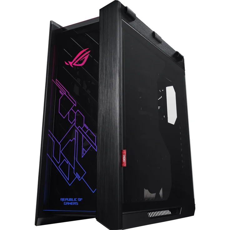 ASUS ROG Strix Helios Gaming Gehäuse (RGB, EATX-ATX, GPU, Aluminium, Aura Sync, 420mm-Radiatorunterstützung) Schwarz – Bild 9