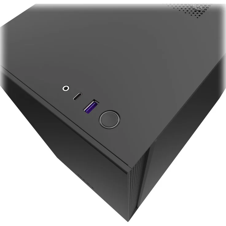 NZXT H210 - Mini-ITX-Gehäuse für Gaming-PCs - Front USB-C Port - Tempered Glass-Seitenfenster - managementsystem - Für Wasserkühlung nutzbar - Schwarz – Bild 7