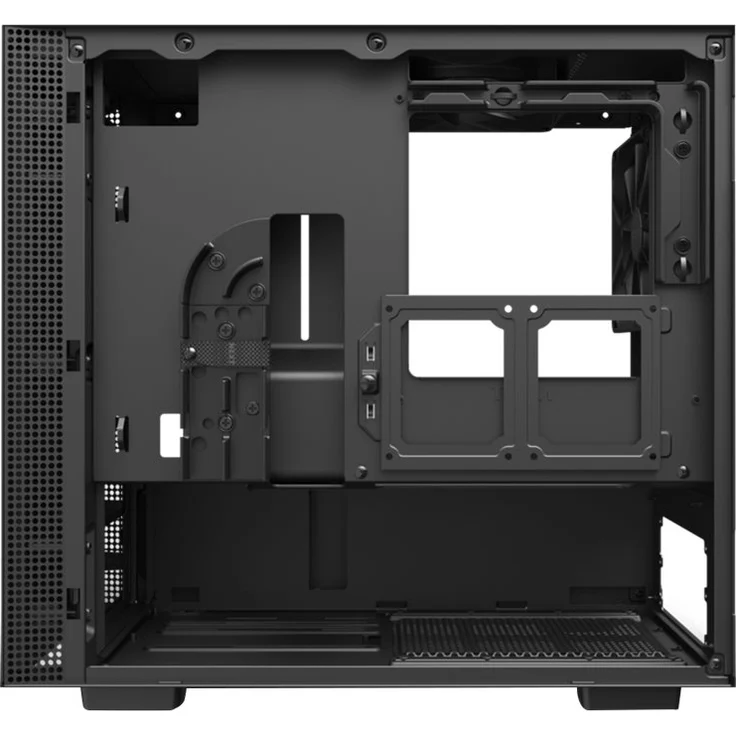 NZXT H210 - Mini-ITX-Gehäuse für Gaming-PCs - Front USB-C Port - Tempered Glass-Seitenfenster - managementsystem - Für Wasserkühlung nutzbar - Schwarz – Bild 8