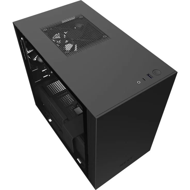 NZXT H210 - Mini-ITX-Gehäuse für Gaming-PCs - Front USB-C Port - Tempered Glass-Seitenfenster - managementsystem - Für Wasserkühlung nutzbar - Schwarz – Bild 11