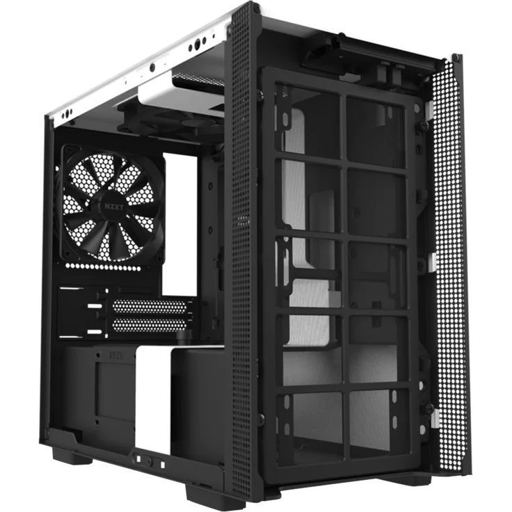 NZXT H210 - Mini-ITX-Gehäuse für Gaming-PCs - Front USB-C Port - Tempered Glass-Seitenfenster - managementsystem - Für Wasserkühlung nutzbar - Weiß-Schwarz – Bild 13