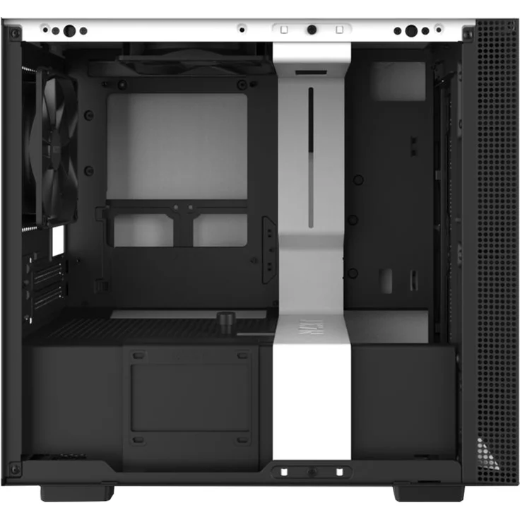 NZXT H210 - Mini-ITX-Gehäuse für Gaming-PCs - Front USB-C Port - Tempered Glass-Seitenfenster - managementsystem - Für Wasserkühlung nutzbar - Weiß-Schwarz – Bild 12
