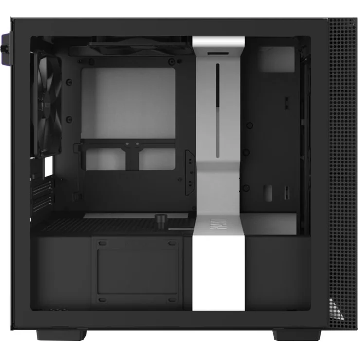 NZXT H210 - Mini-ITX-Gehäuse für Gaming-PCs - Front USB-C Port - Tempered Glass-Seitenfenster - managementsystem - Für Wasserkühlung nutzbar - Weiß-Schwarz – Bild 14
