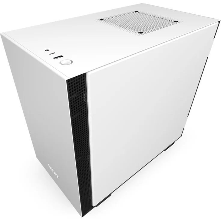 NZXT H210 - Mini-ITX-Gehäuse für Gaming-PCs - Front USB-C Port - Tempered Glass-Seitenfenster - managementsystem - Für Wasserkühlung nutzbar - Weiß-Schwarz – Bild 9