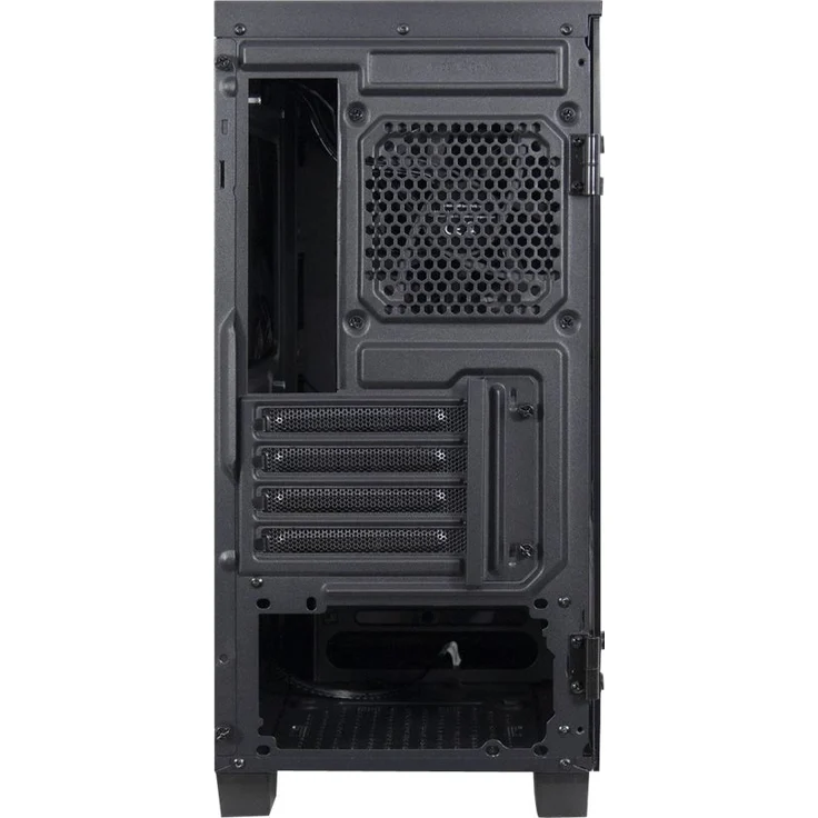 Inter-Tech X-608 Infinity Micro Infinity-Mirror Tower-Gehäuse, schwarz, Tempered – Bild 12
