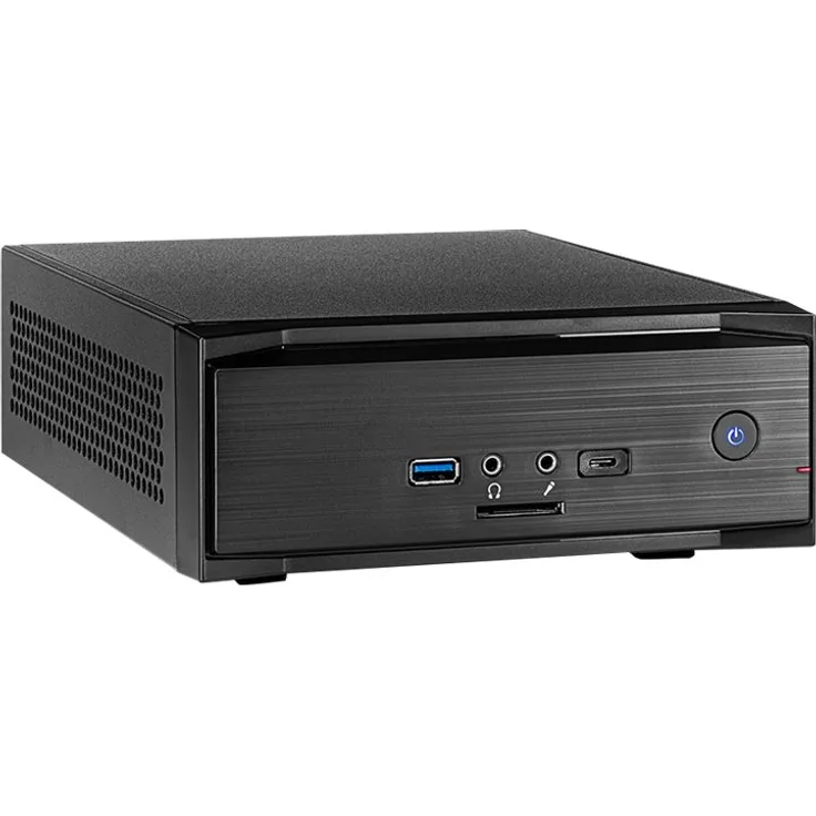 Inter-Tech ITX MW-01 II HTPC-Gehäuse, schwarz, ohne Netzteil