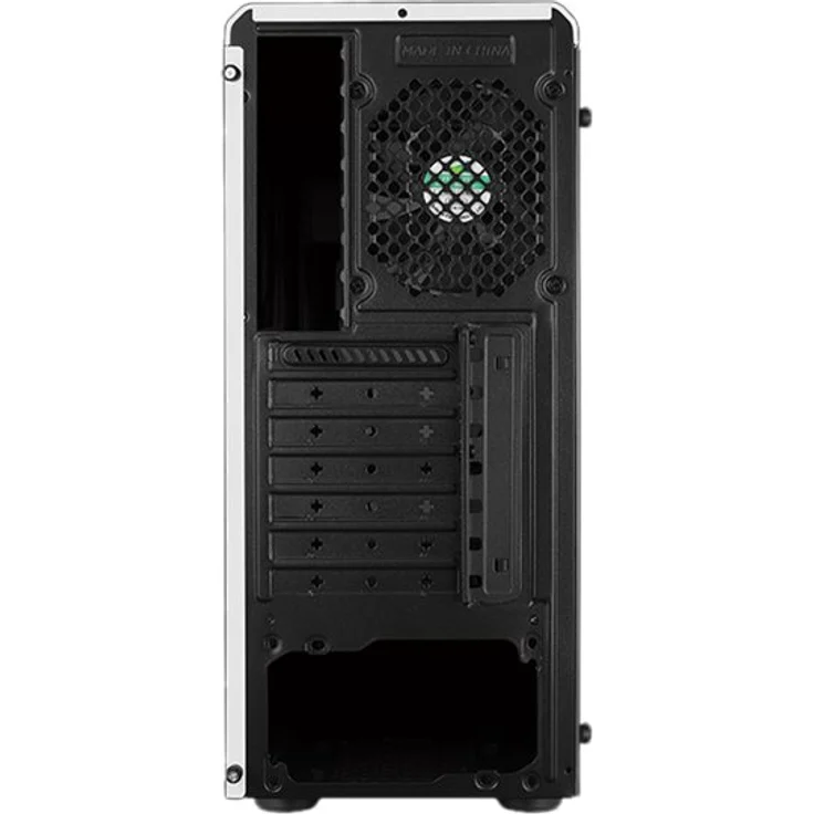 Aerocool RIFT, ATX-PC-Box, RGB 13-Modi, Seitenwand, 12-cm-Lüfter,weiß – Bild 4