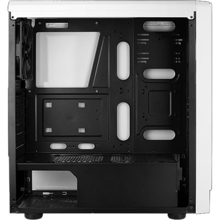 Aerocool RIFT, ATX-PC-Box, RGB 13-Modi, Seitenwand, 12-cm-Lüfter,weiß – Bild 8