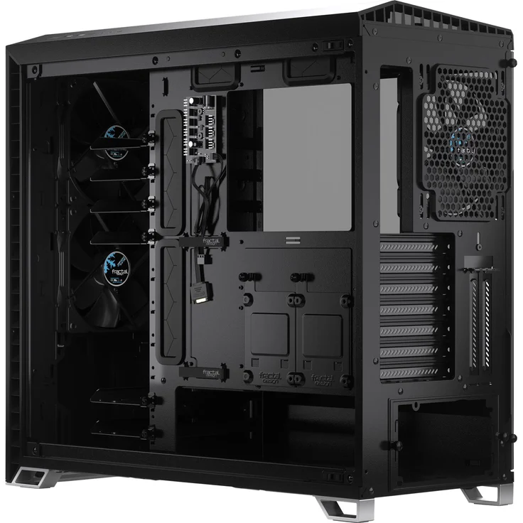 Fractal Design Vector RS Blackout Dark TG RGB ATX- Tower-Gehäuse, Schwarz, dunkel Getöntes Wasserkühlung Bereit Staubfilter - individualisierbare Effekte - USB 3.1 Gen 2 Typ-C Anschluss – Bild 7