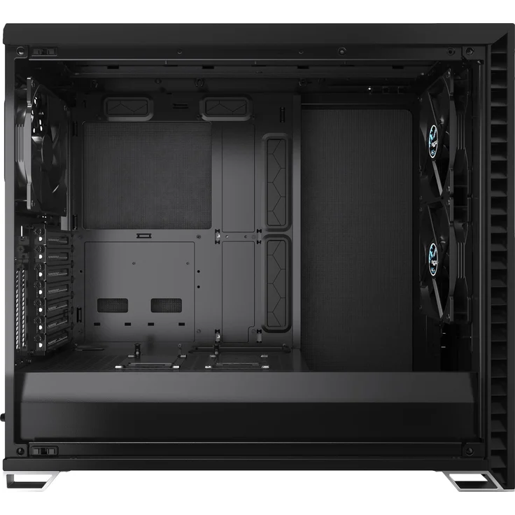Fractal Design Vector RS Blackout Dark TG RGB ATX- Tower-Gehäuse, Schwarz, dunkel Getöntes Wasserkühlung Bereit Staubfilter - individualisierbare Effekte - USB 3.1 Gen 2 Typ-C Anschluss – Bild 5