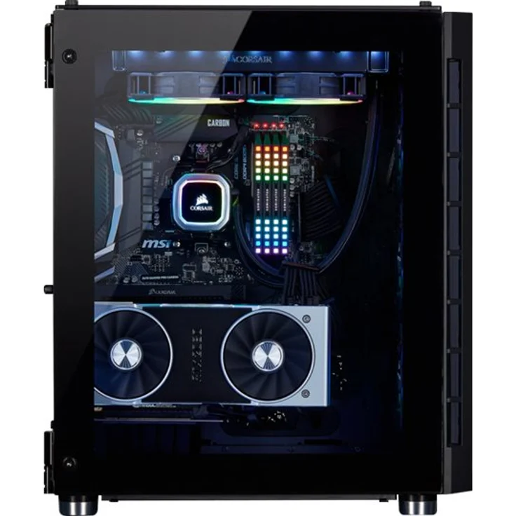Corsair Crystal Series 680X RGB Hohem Luftdurchsatz Gehärtetem Glas ATX Smart Gaming Gehäuse, RGB LED, Schwarz – Bild 9