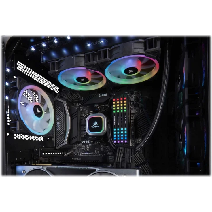 Corsair Crystal Series 680X RGB Hohem Luftdurchsatz Gehärtetem Glas ATX Smart Gaming Gehäuse, RGB LED, Schwarz – Bild 11