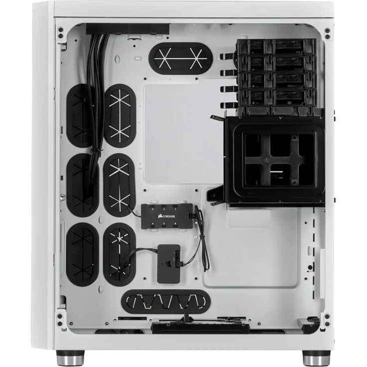 Corsair Crystal Series 680X RGB Hohem Luftdurchsatz Gehärtetem Glas ATX Smart Gaming Gehäuse, RGB LED, Weiß – Bild 11