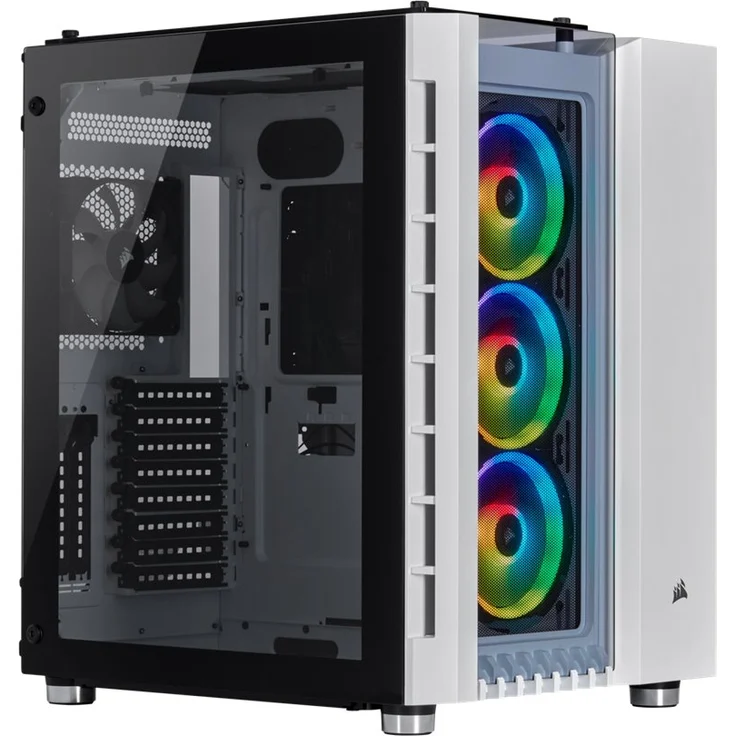 Corsair Crystal Series 680X RGB Hohem Luftdurchsatz Gehärtetem Glas ATX Smart Gaming Gehäuse, RGB LED, Weiß – Bild 7