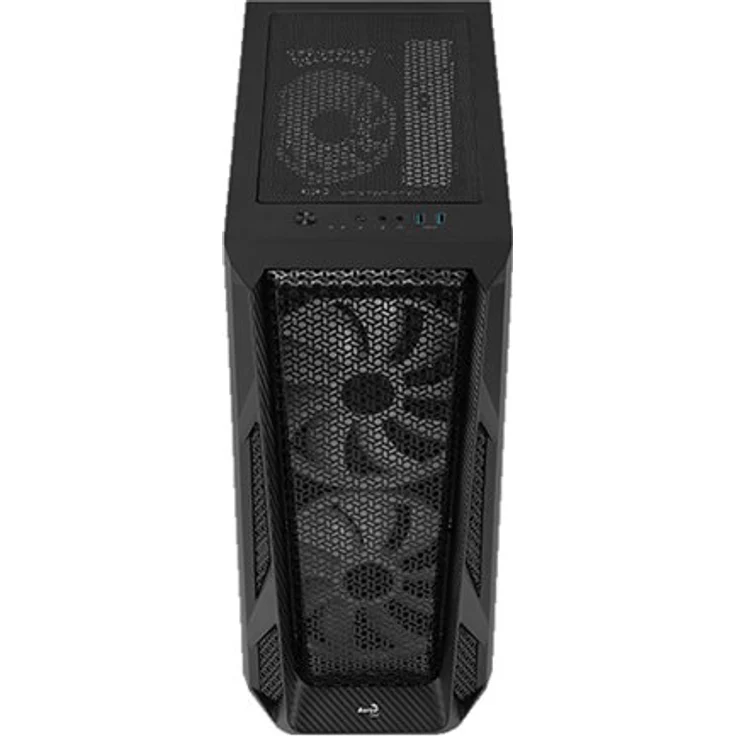 Aerocool AirHawk Duo, PC EATX-Box, 3 Lüfter, Steuerungsnabe, Hartglasscheibe, – Bild 6
