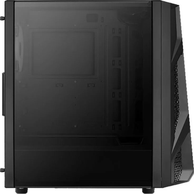 Aerocool AirHawk Duo, PC EATX-Box, 3 Lüfter, Steuerungsnabe, Hartglasscheibe, – Bild 4
