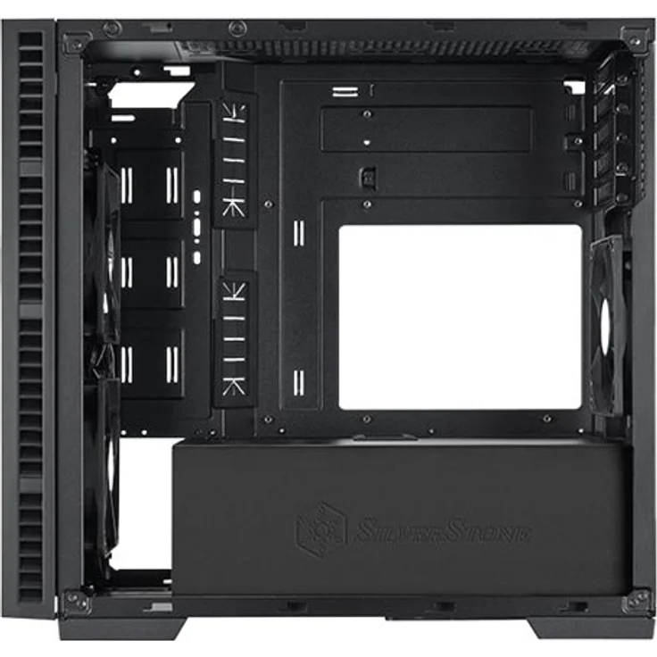SilverStone SST-RL08BR-RGB - Red Line Mini Tower Micro-ATX Gaming Computer Gehäuse, Seitenteil aus gehärtetem Glas, schwarz – Bild 9