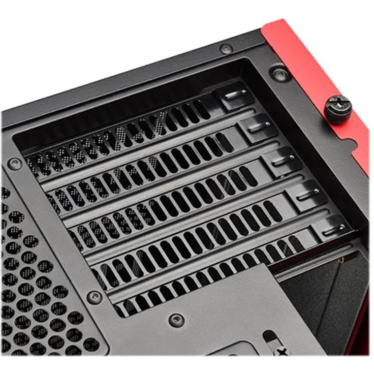 SilverStone SST-RL08BR-RGB - Red Line Mini Tower Micro-ATX Gaming Computer Gehäuse, Seitenteil aus gehärtetem Glas, schwarz – Bild 11