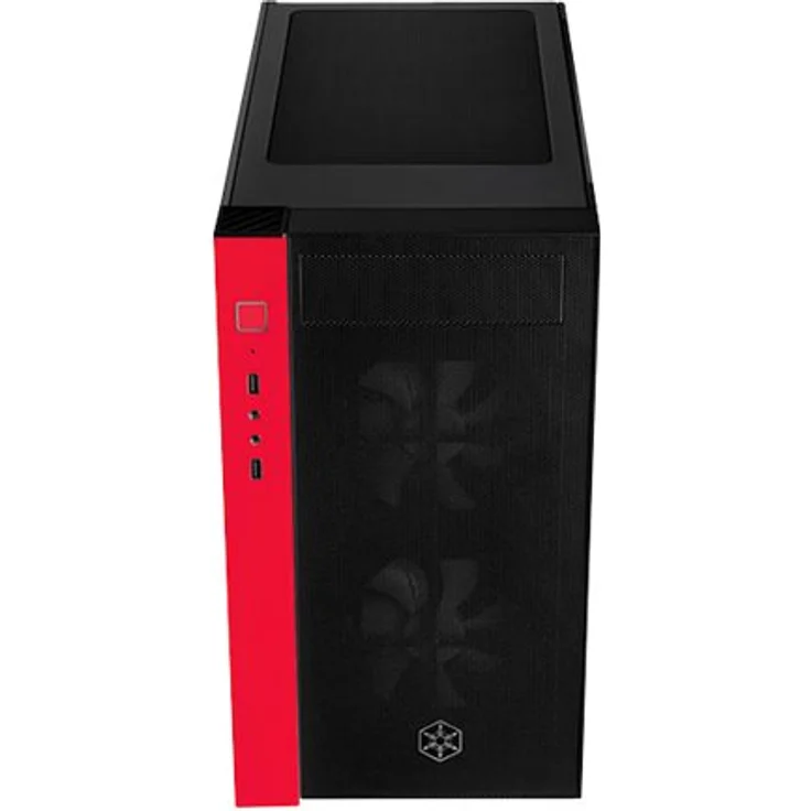 SilverStone SST-RL08BR-RGB - Red Line Mini Tower Micro-ATX Gaming Computer Gehäuse, Seitenteil aus gehärtetem Glas, schwarz – Bild 13