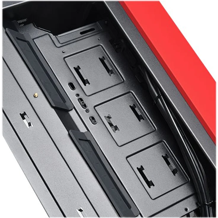 SilverStone SST-RL08BR-RGB - Red Line Mini Tower Micro-ATX Gaming Computer Gehäuse, Seitenteil aus gehärtetem Glas, schwarz – Bild 10