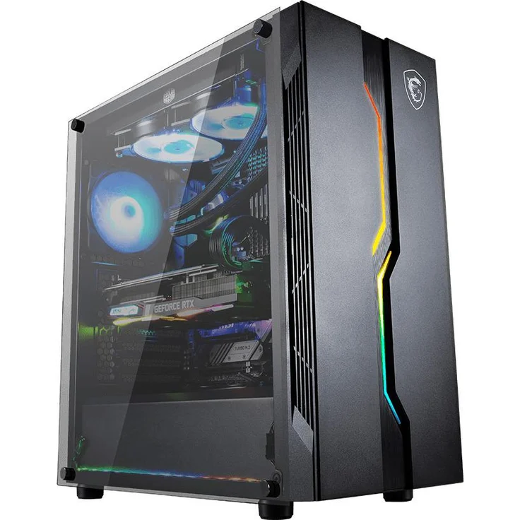 MSI MAG VAMPIRIC 010X Gaming PC-Gehäuse (Mid-Tower, gehärtetes Glas, ARGB Lüfter hinten, inkl. 1 bis 4 LED Controller – Bild 7