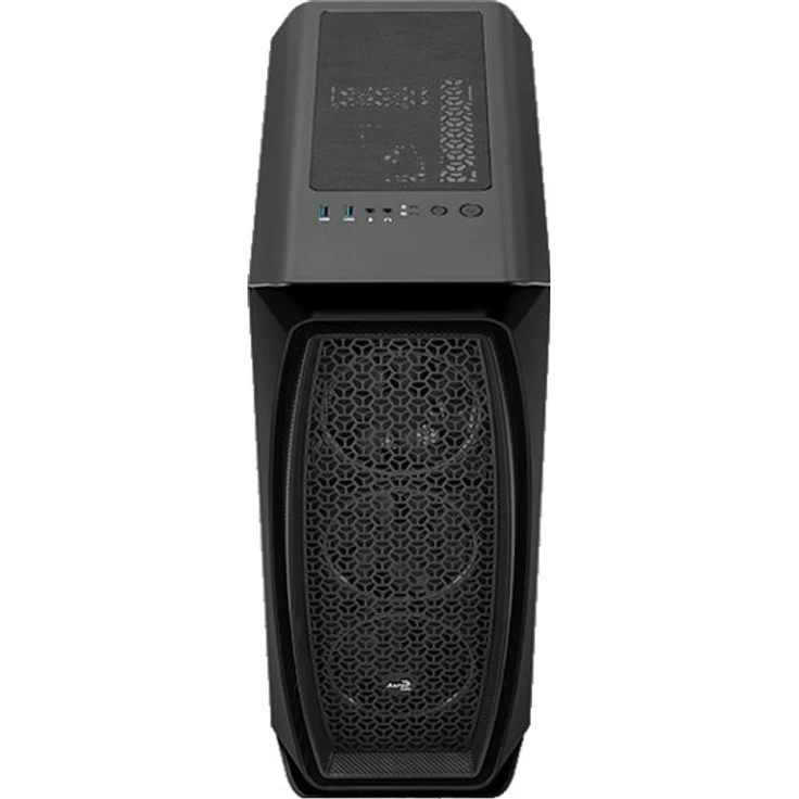 Aerocool AEROONEMINIECLIP, PC Micro ATX-Gehäuse, 4 Lüfter, 2 Panels, Schwarz – Bild 5