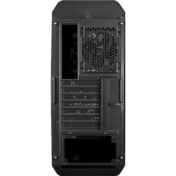 Aerocool AEROONEMINIECLIP, PC Micro ATX-Gehäuse, 4 Lüfter, 2 Panels, Schwarz – Bild 3
