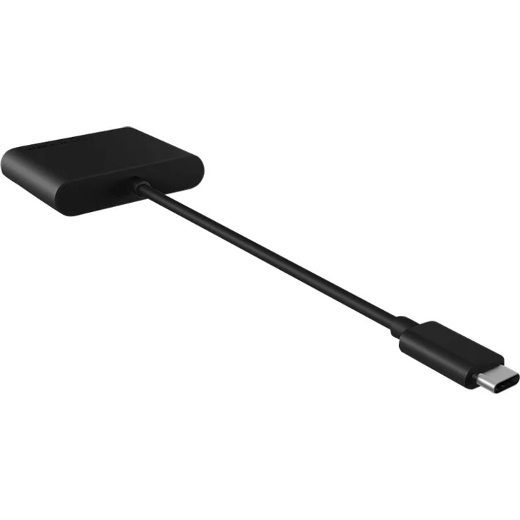 ICY BOX SD Card Reader mit USB-C, USB 3.0 Kartenleser für SD, micro SD oder CF, integriertes Kabel, Aluminium, Schwarz – Bild 2