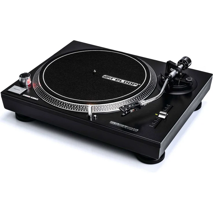 Reloop RP-2000 USB MK2 - quarzgesteuerter DJ-Plattenspieler mit Direktantrieb, 33 1-3 und 45 RPM, USB-Audio-Ausgang, präzisierter Pitch (+--8 %), schwarz – Bild 3