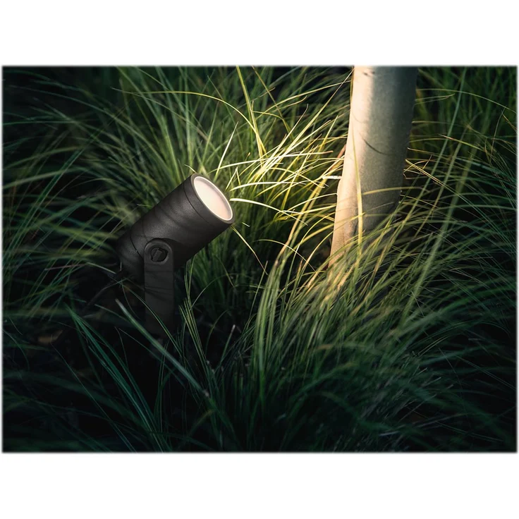 Philips Hue White and Color Ambiance LED Gartenstrahler Lily 1er Erweiterung, dimmbar, bis zu 16 Millionen Farben, steuerbar via App, kompatibel mit Amazon Alexa (Echo, Echo Dot) – Bild 6