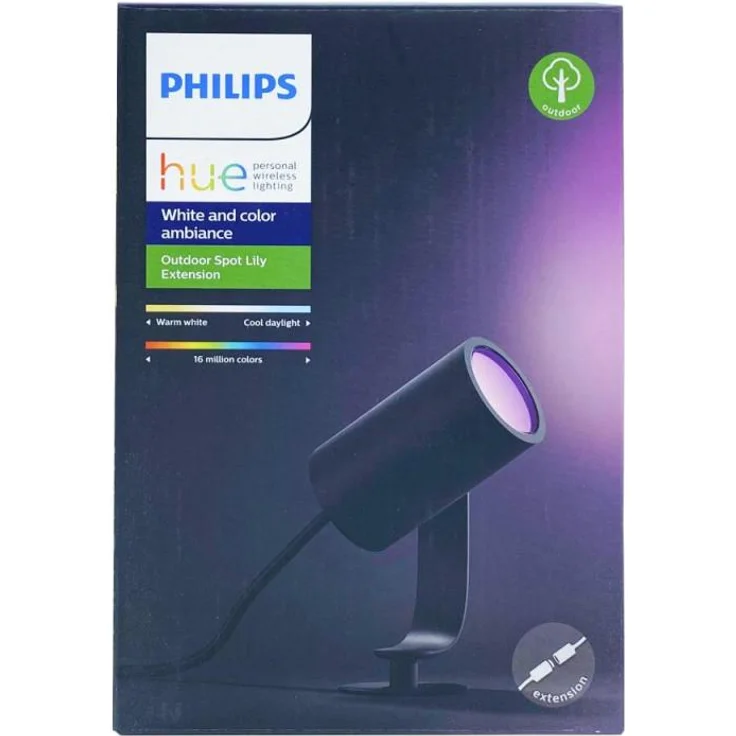 Philips Hue White and Color Ambiance LED Gartenstrahler Lily 1er Erweiterung, dimmbar, bis zu 16 Millionen Farben, steuerbar via App, kompatibel mit Amazon Alexa (Echo, Echo Dot) – Bild 9