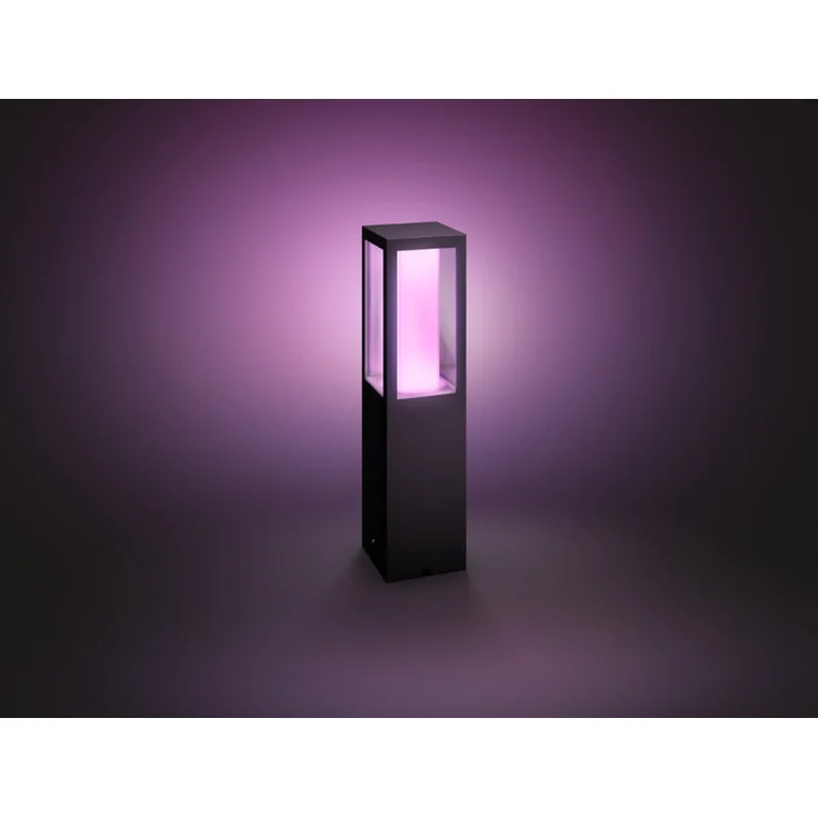 Philips Hue White and Color Ambiance LED Sockelleuchte Erweiterung Impress, für den Außenbereich, dimmbar, bis zu 16 Millionen Farben, steuerbar via App, kompatibel mit Amazon Alexa (Echo, Echo Dot) – Bild 5